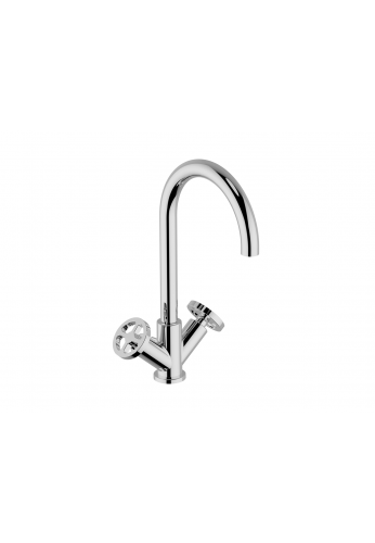 CISAL - GRACE MISCELATORE LAVABO LARGE CON SCARICO AUTOMATICO COMANDI A ROTELLA