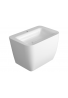 SIMAS - HENGES LAVABO 70 SOSPESO MONOFORO COMPLETO DI SET DI FISSAGGIO F92 E COPRI PILETTA IN CERAMICA