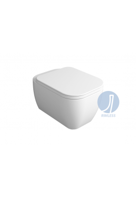 SIMAS - HENGES VASO SOSPESO RIMLESS COPLETO DI SET DI FISSAGGIO F85