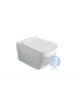 SIMAS - BADEN BADEN VASO SOSPESO RIMLESS COMPLETO DI SET DI FISSAGGIO F85
